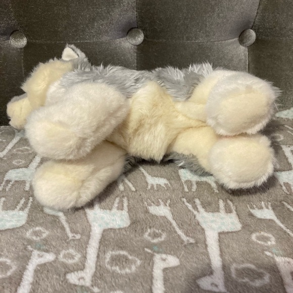 Aurora Medium Wolf Pup Miyoni Tots Adorable Stuffed Animal Gray 10" - Picture 4 of 8